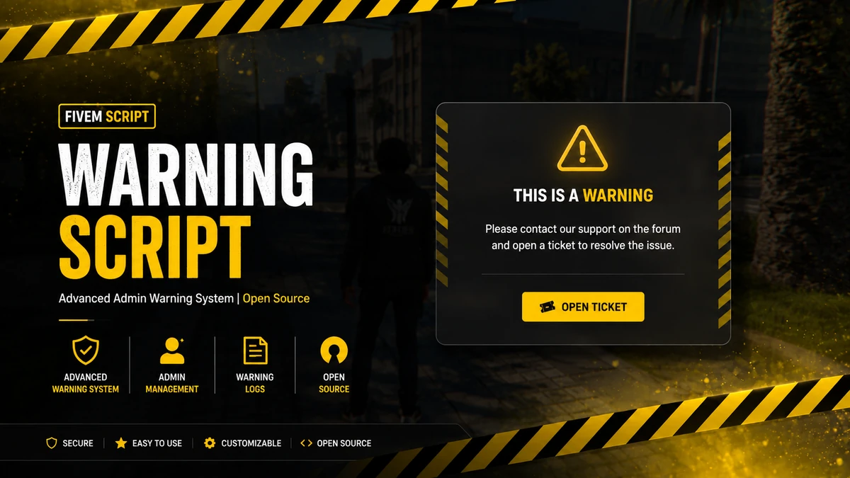 Warning Script FiveM | Advanced Admin Warning System | Open Source